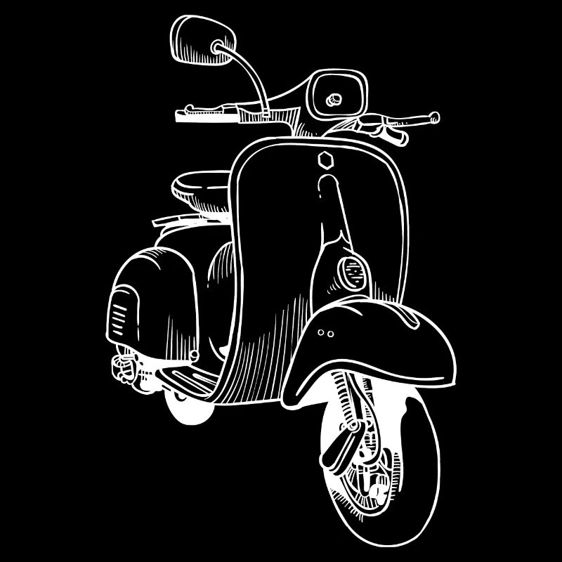 Dessin scooter classique