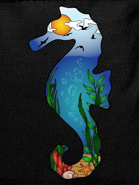 Seahorse silhouette