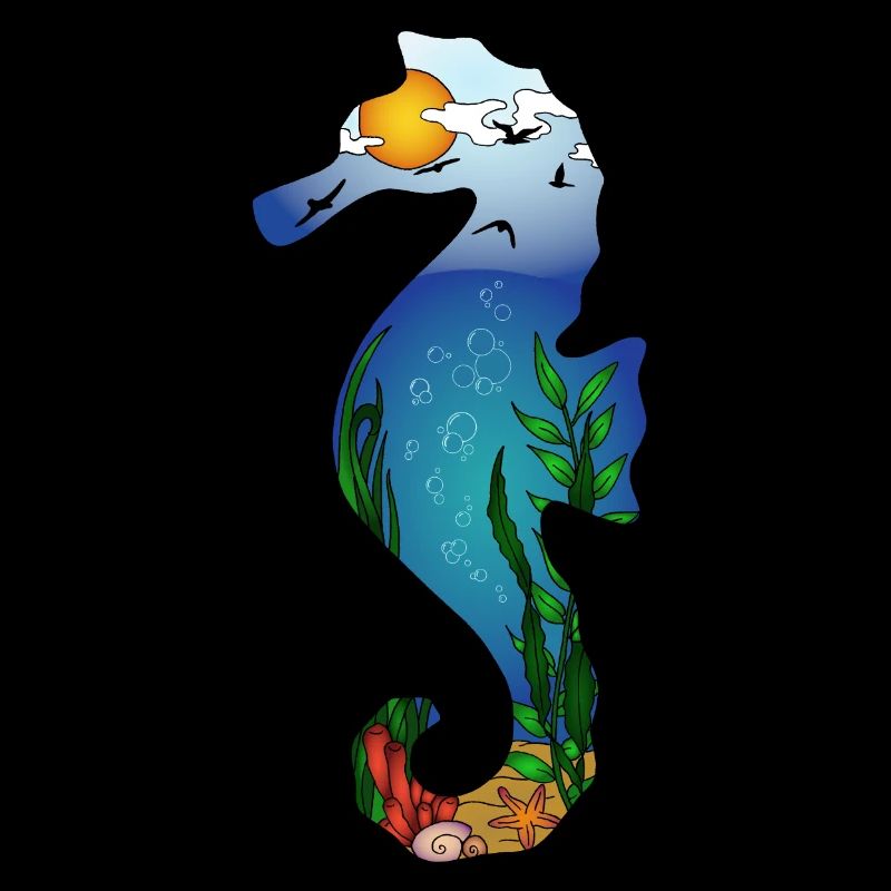 Silhouette hippocampe