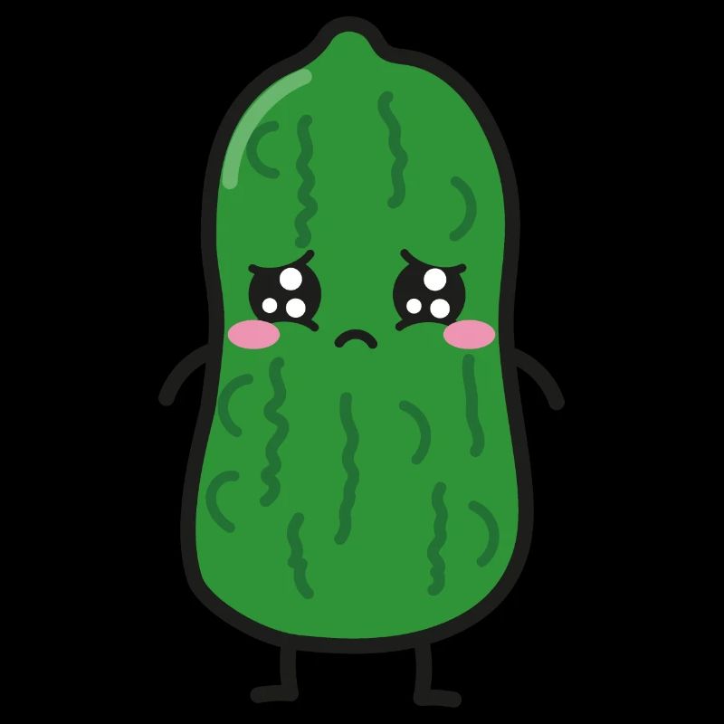 Cornichon acide Kawaii