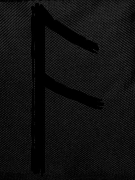 viking black ansuz rune symbol
