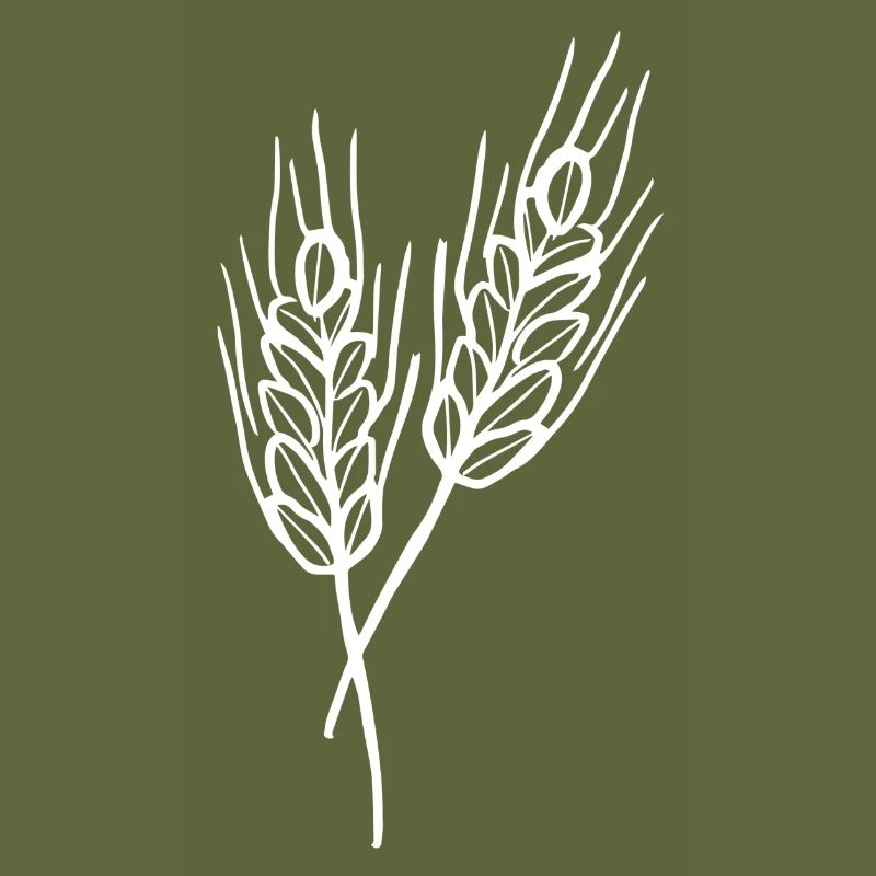 Wheat Illustration Bread Baker Gift Idea