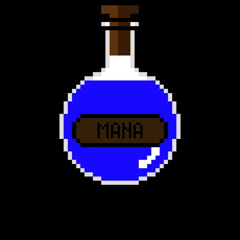 Potion de Mana Pixel Art Rétro 8 Bits