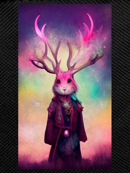 Le lapin-cerf mage