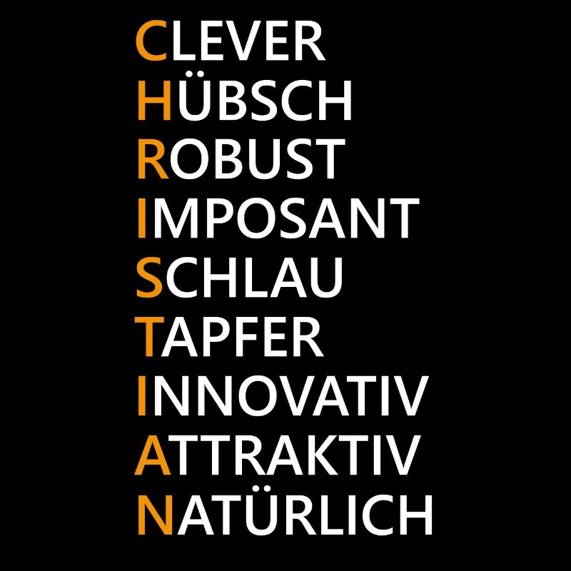 Christian Name Geschenk