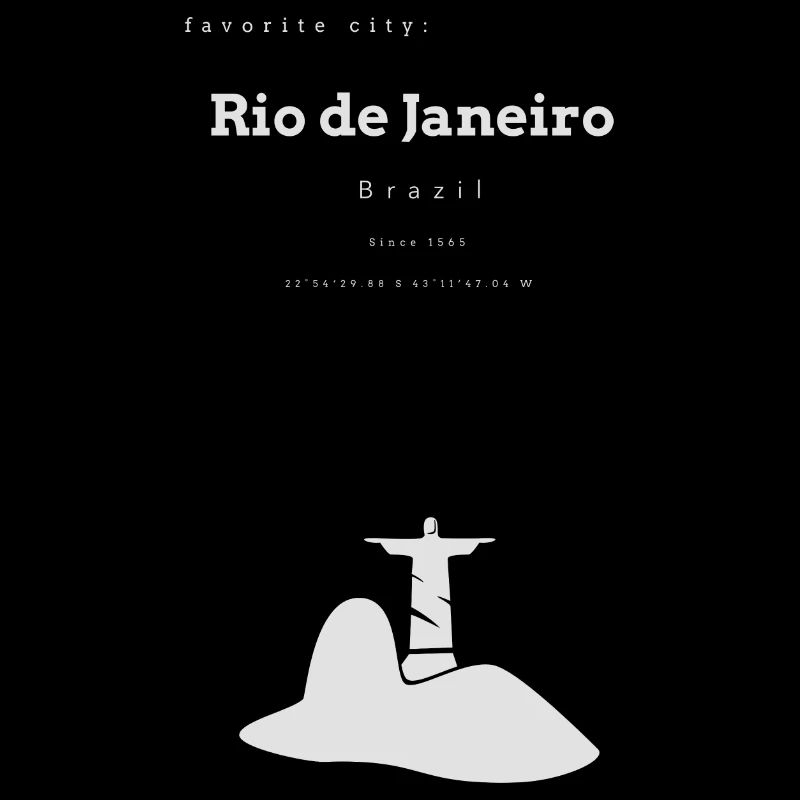 Coordonnées de la ville préférée de Rio de Janeiro
