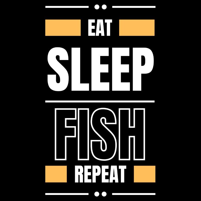 eat sleep fish repeat geschenk idee angeln spruch