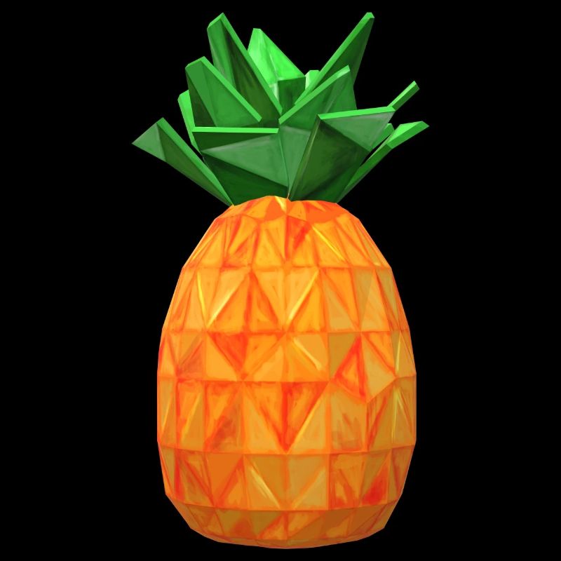 Pineapple Polygon Fruit Pineapple Healthy