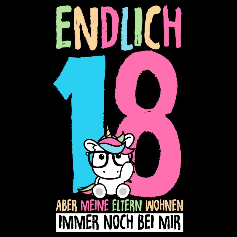 Endlich 18 Geburtstag Party Feiern Geschenk Geburt