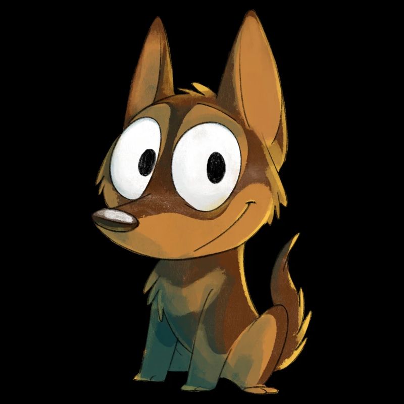 Kelpie chocolat et feu