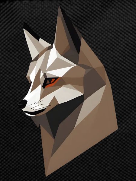 Geometric Fox Head