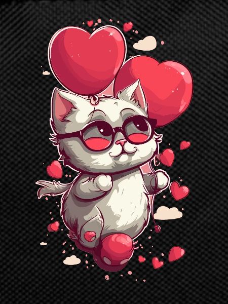 Chibi Love Cat