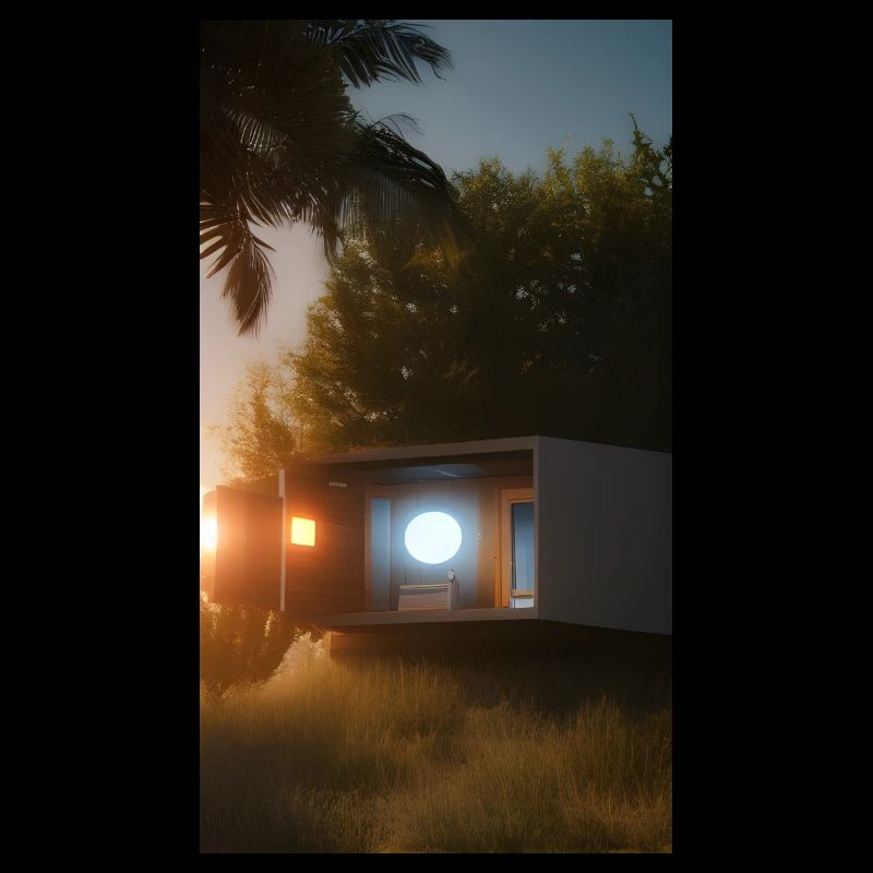 Maison cachée dans les bois