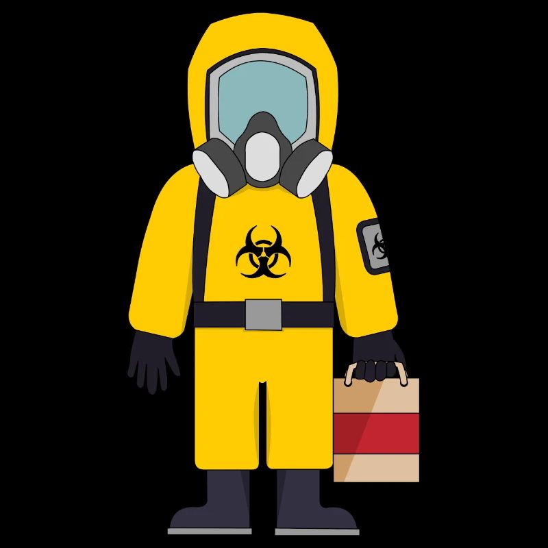 Biohazad Anzug mit Tasche