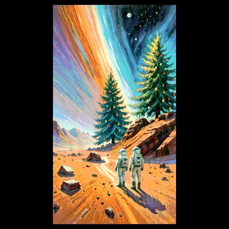 Astronauts explore foreign landscapes