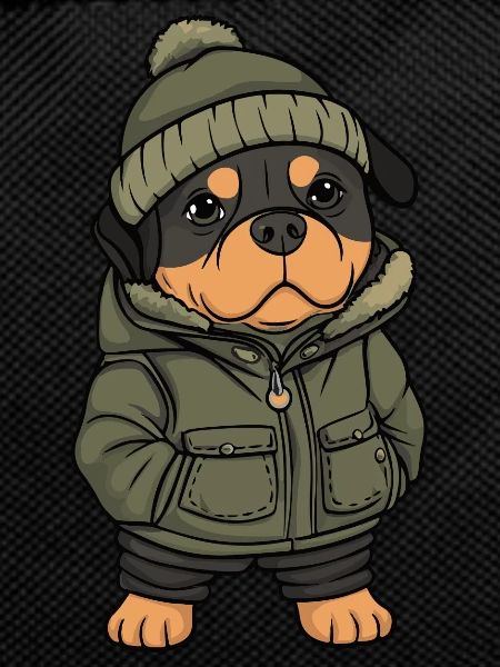 Rottweiler Dog Cartoon