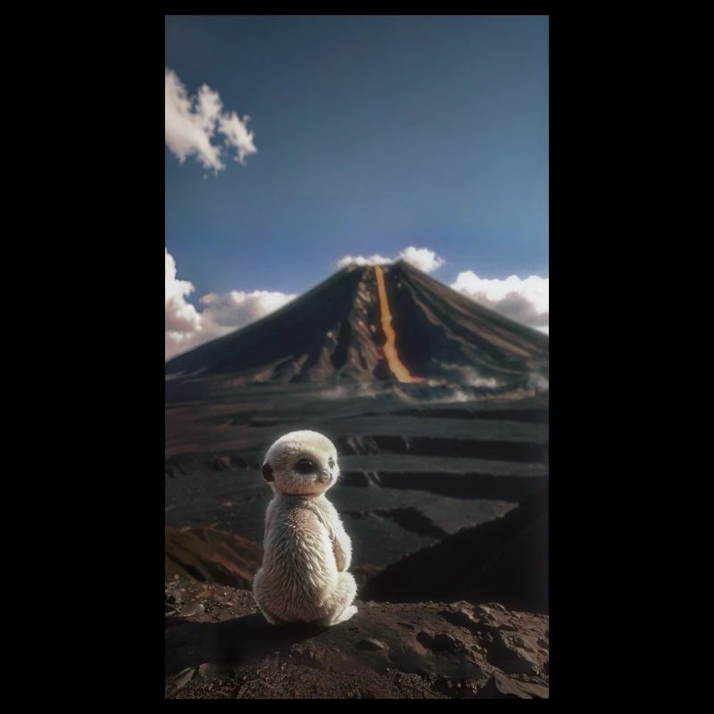 Cute animal watching a