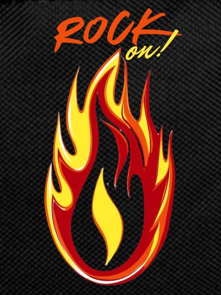 Rock on Fire & Flame