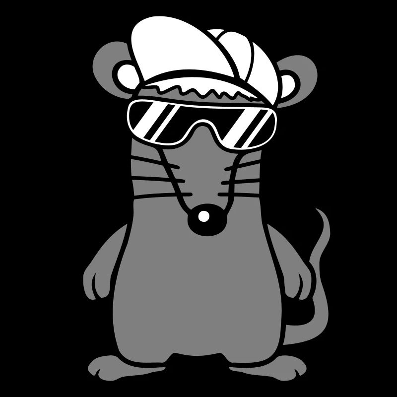 Mouse Sunglasses Cool Cappy Cap Hat Teens