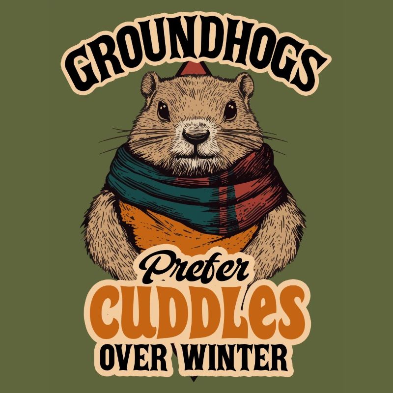 Groundhogs Prefer Cuddles Over Winter Design