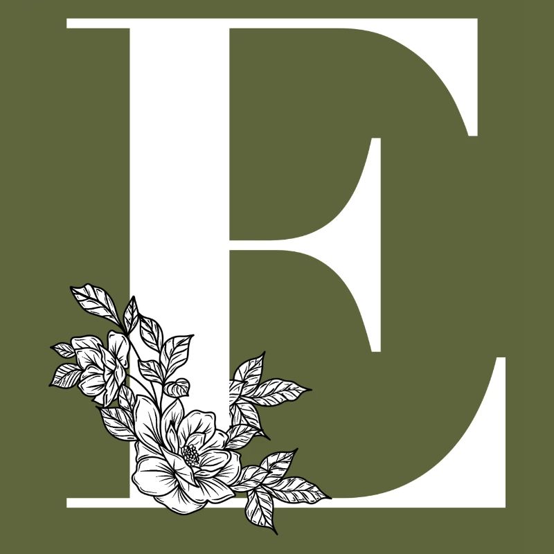 Letter E Flower