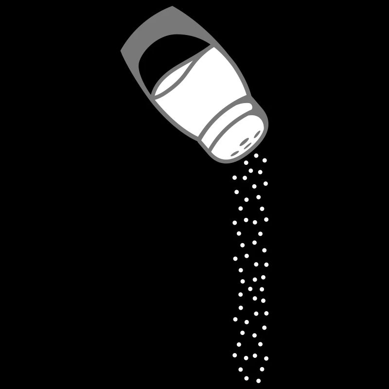 Salt shaker Falling salt