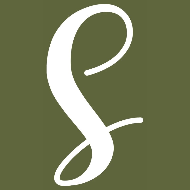 Calligraphie, initiale S