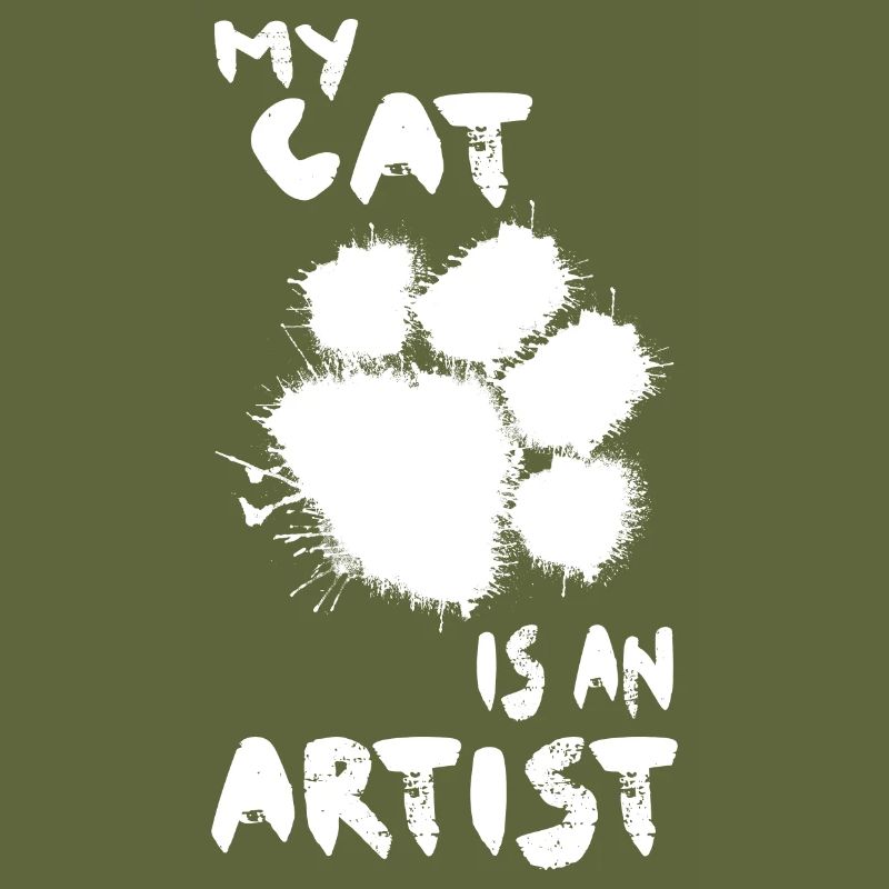 Katze süß Tier Kunst Pfote Pfoten Spruch