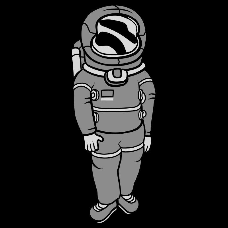 Weightless astronaut space