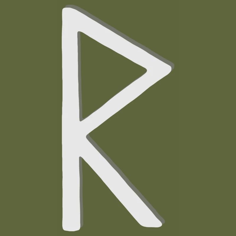 Futhark Alphabet runique Raidho