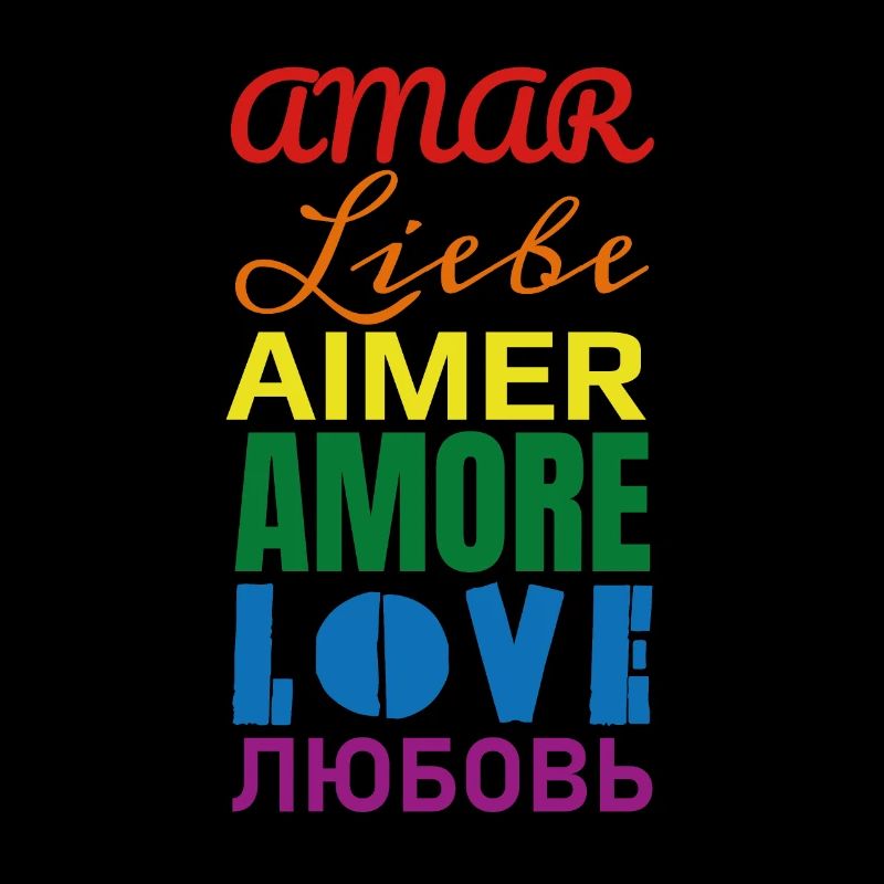 Liebe Regenbogen Sprachen