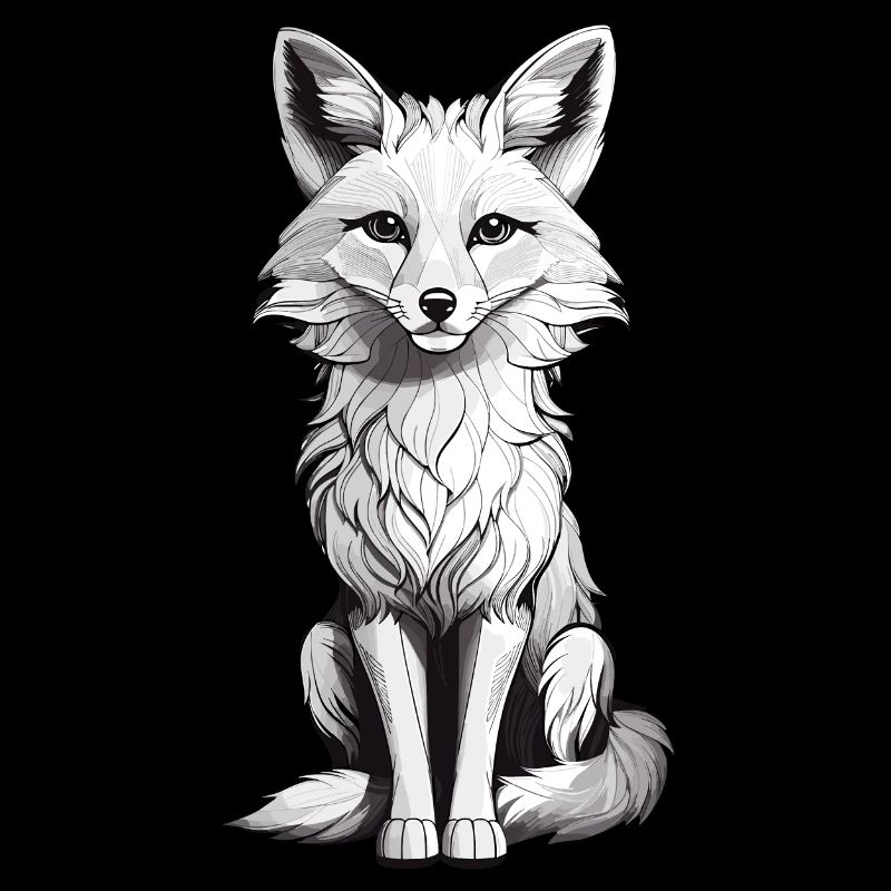 Mignon animal forestier renard