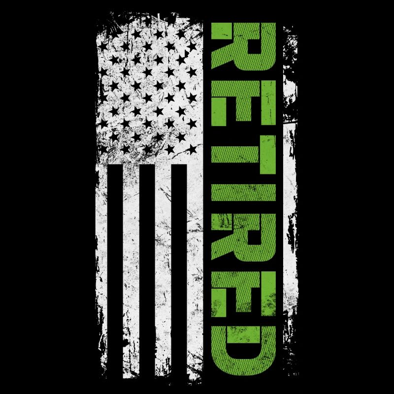 Retired Border Patrol Agent American Flag Security