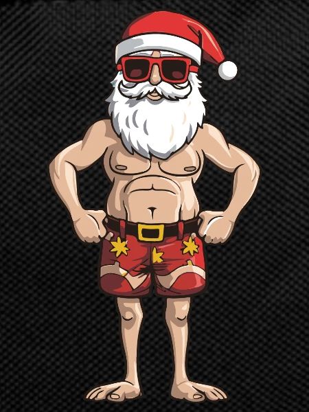 Beach Santa Claus