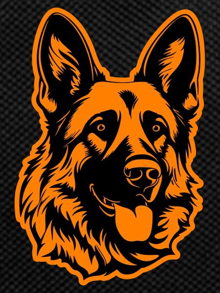German Shepherd Dog Head