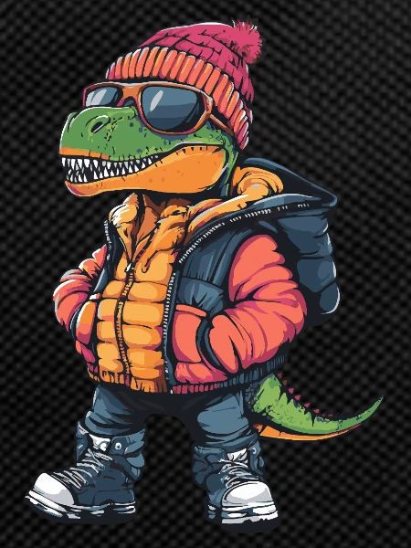 Dinosaur T-Rex Cool Comic
