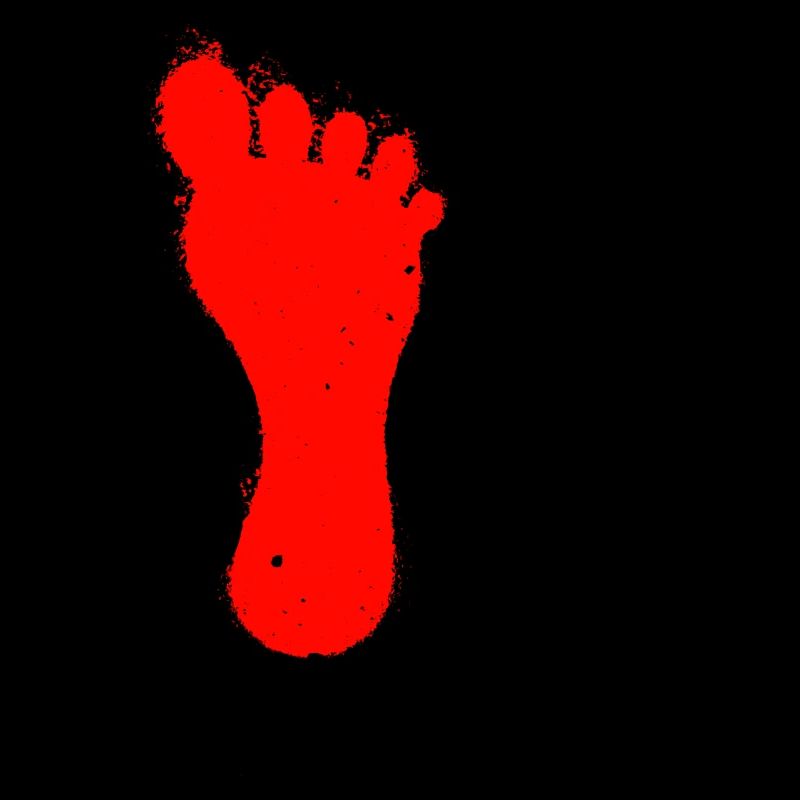 red right foot
