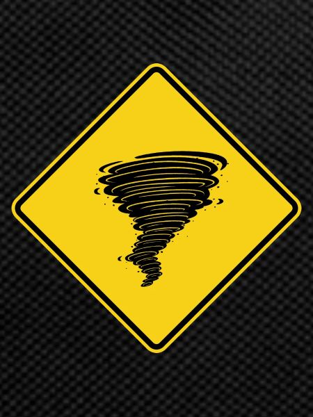 Tornado Warnschild