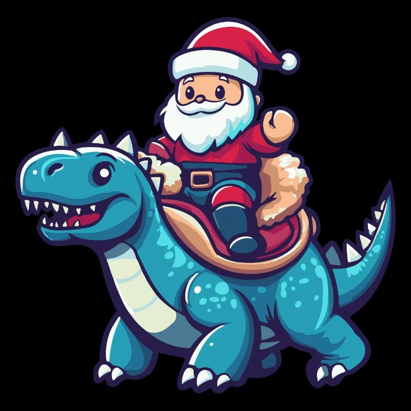 Dinosaurier stegosaurus Weihnachtsmann