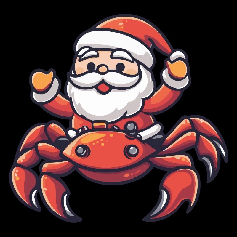 Crab Crab Santa Claus