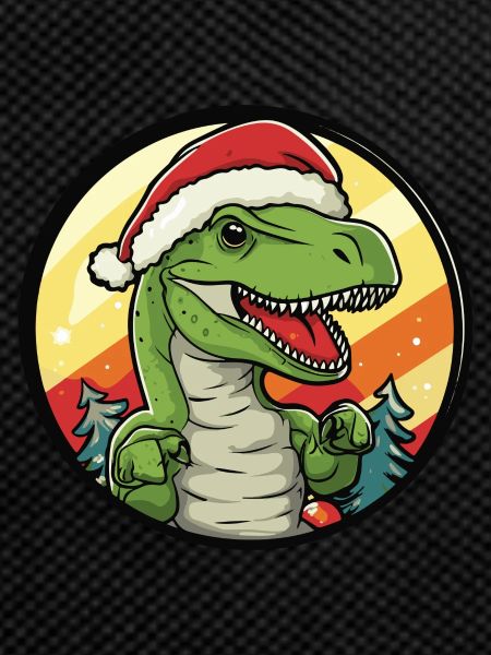 Dinosaur T-Rex Christmas X-Mas