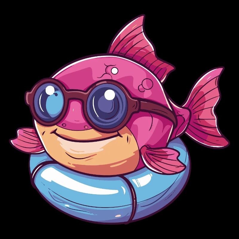Piranha Fisch Comic Cool