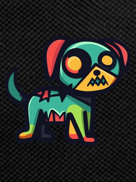 Dog Halloween Zombie