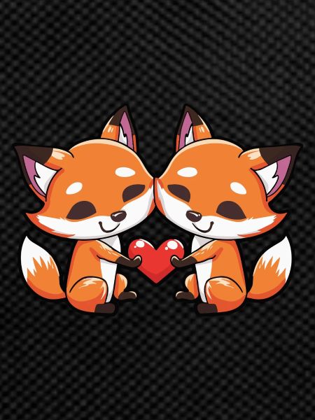 Fox Couple Valentine's Day