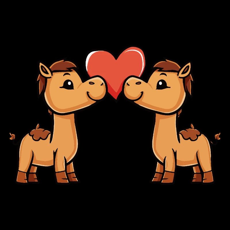 Kamel Paar Valentinstag
