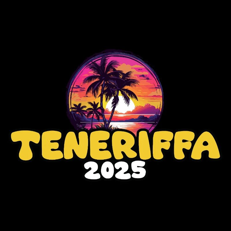 Tenerife 2025 Palm Trees Multicoloured