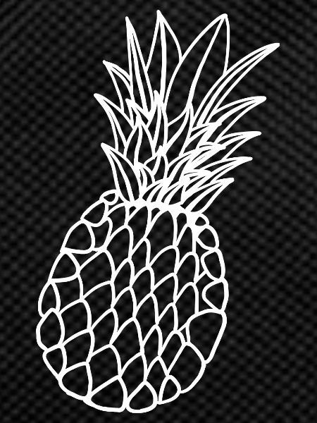 Pineapple hand drawn
