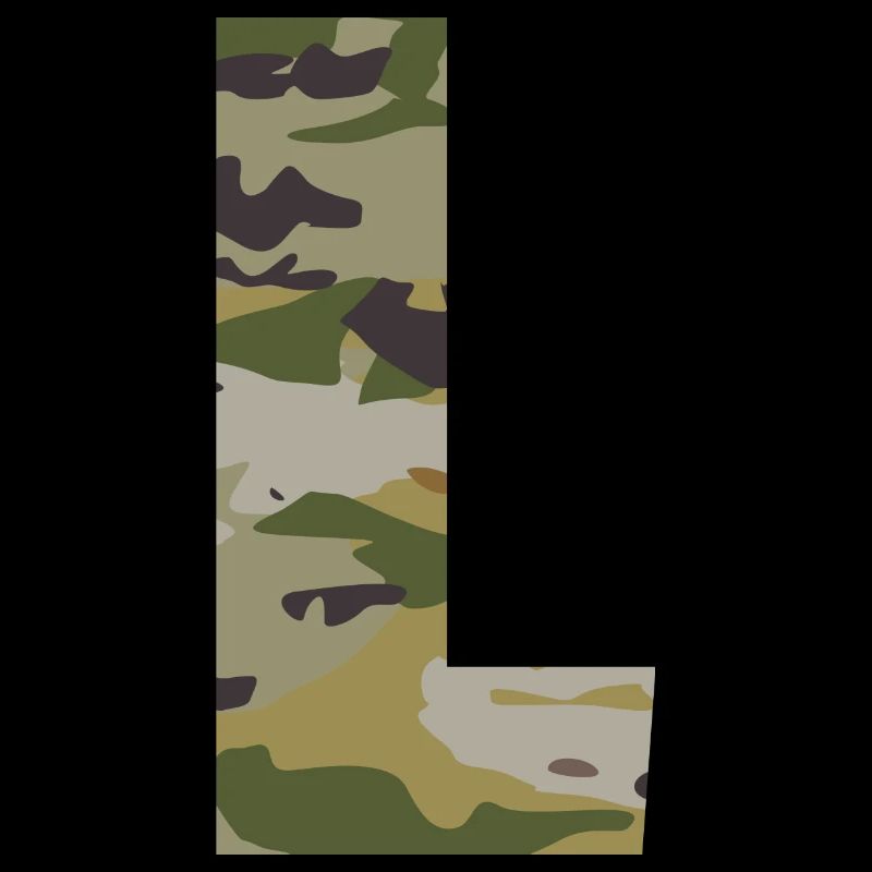 Camouflage letter L