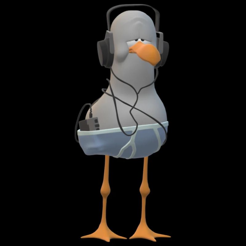 Faule Möwe