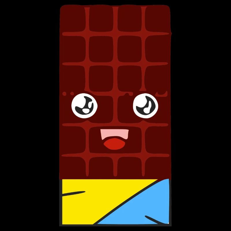 Tablette de chocolat kawaii